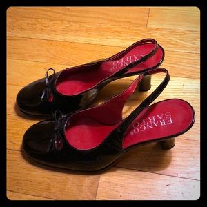 Franco Sarto sz 6 black Mary Jane heels